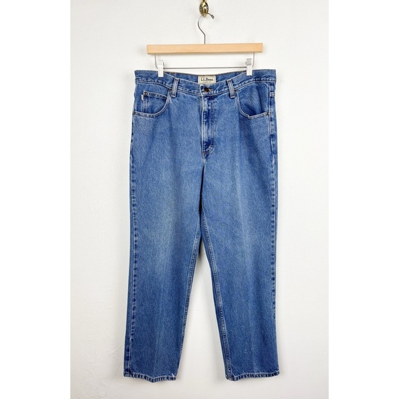 Vintage 90s L.L. Bean Men’s Denim Jeans Sz 35x29